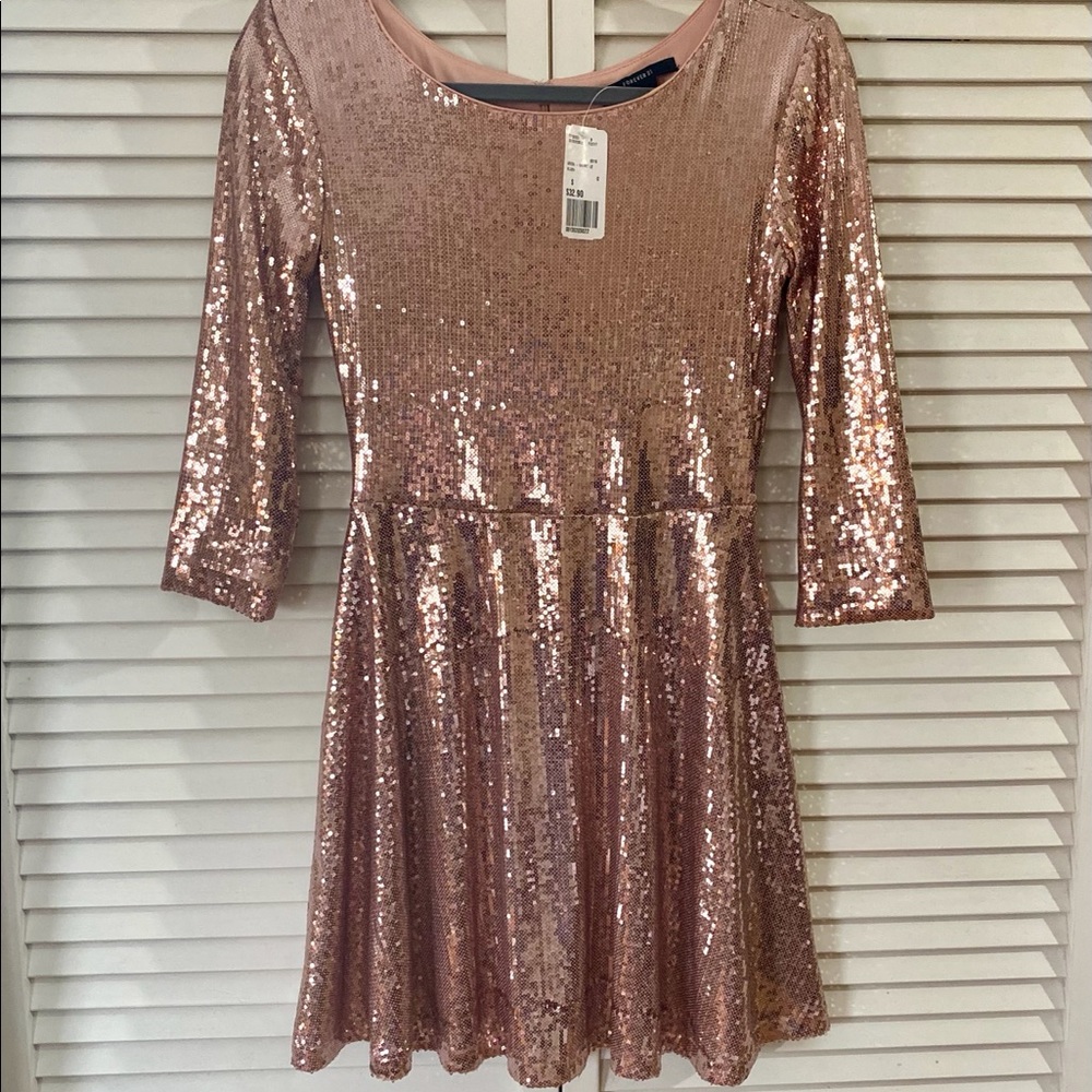 Forever 21 Sequin Dress  Blush Color
